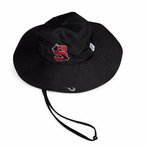 The Game Stanford Cardinal Bucket Hat Black Boonie Sun Hat Drawstring NCAA